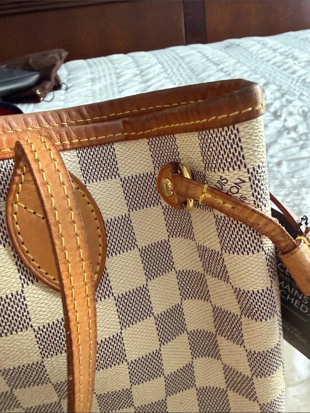 Authentic Louis Vuitton Damier Azur Neverfull PM